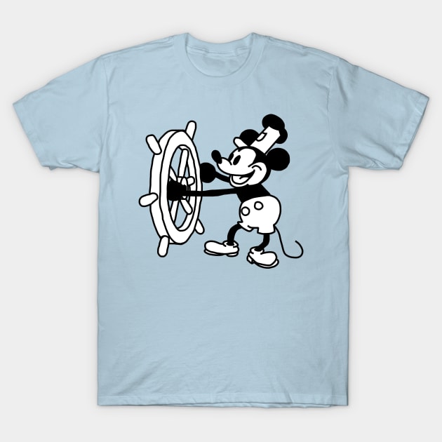 Steamboat Willie 1928 T-Shirt by ellenhenryart